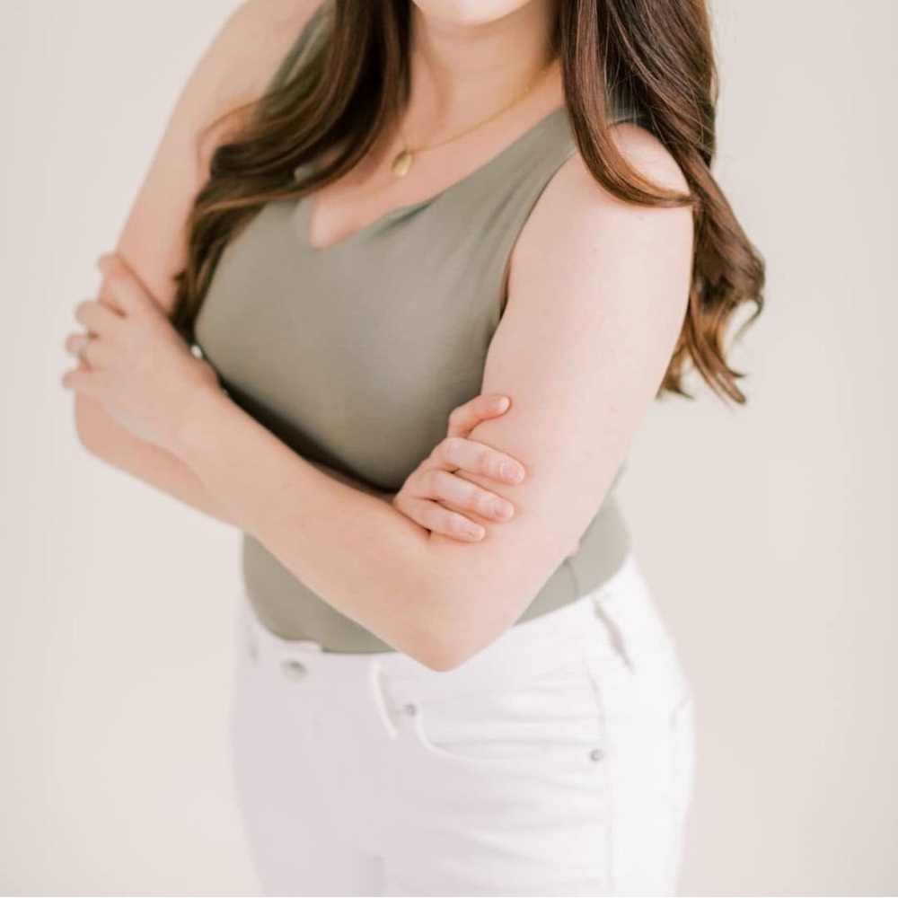 💚 Sleeveless Bodysuit in Sage Green by Go Fashion London